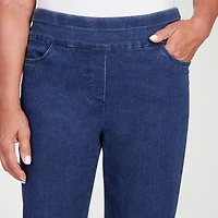 Alfred Dunner Classics Womens Straight Capri Pant