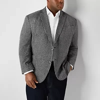 Stafford Mens Big and Tall Plaid Sport Coat