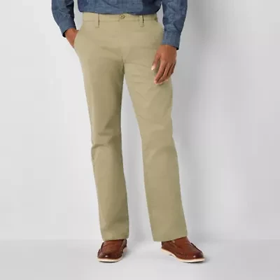 mutual weave Standard Chino Mens Relaxed Fit Flat Front Pant