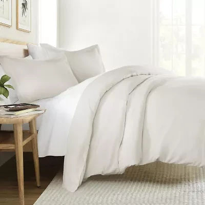 Casual Comfort 3 Piece Vintage Washed Cotton Duvet Cover Set