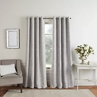 Martha Stewart Acadia Grommet Top Blackout Single Curtain Panel