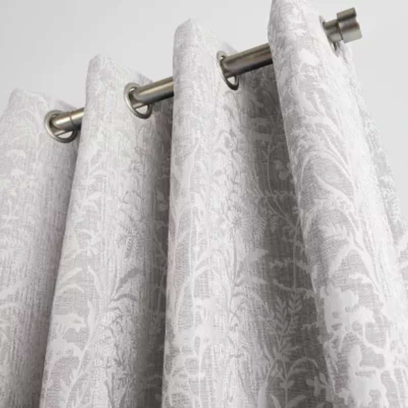 Martha Stewart Acadia Grommet Top Blackout Single Curtain Panel