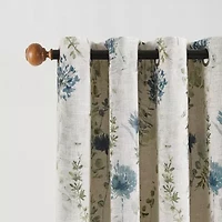 Martha Stewart Westchester Print Grommet Top Blackout Single Curtain Panel