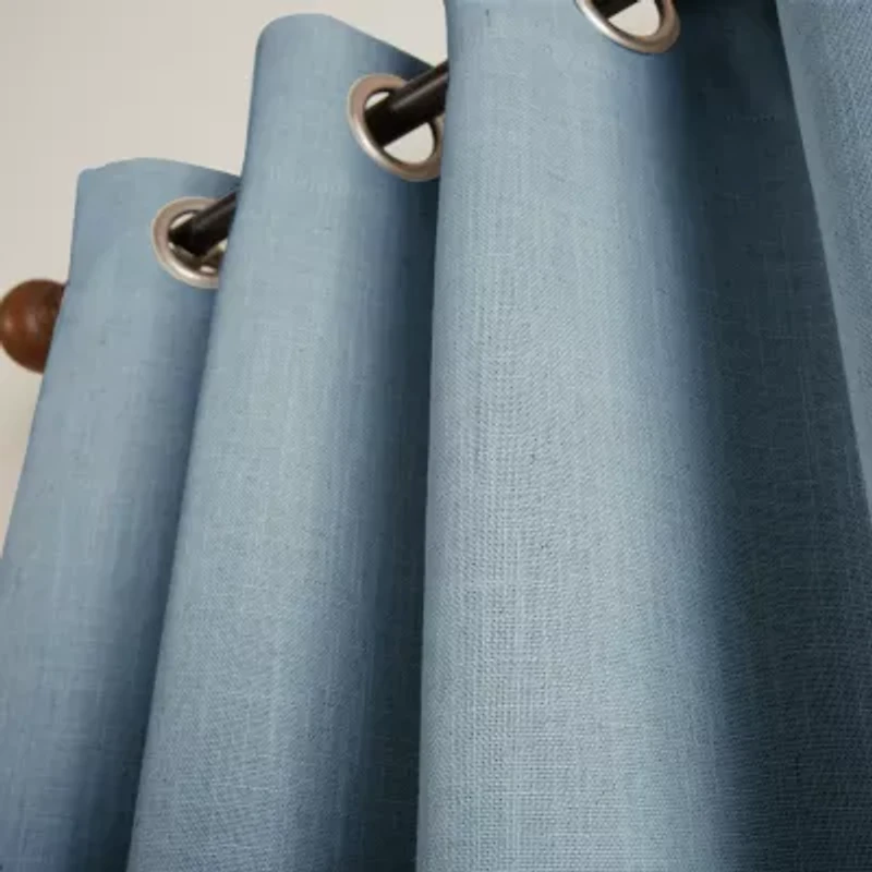 Martha Stewart Westchester Solid Grommet Top Blackout Single Curtain Panel