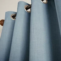 Martha Stewart Westchester Solid Grommet Top Blackout Single Curtain Panel