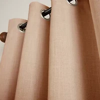 Martha Stewart Westchester Solid Grommet Top Blackout Single Curtain Panel