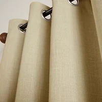 Martha Stewart Westchester Solid Grommet Top Blackout Single Curtain Panel