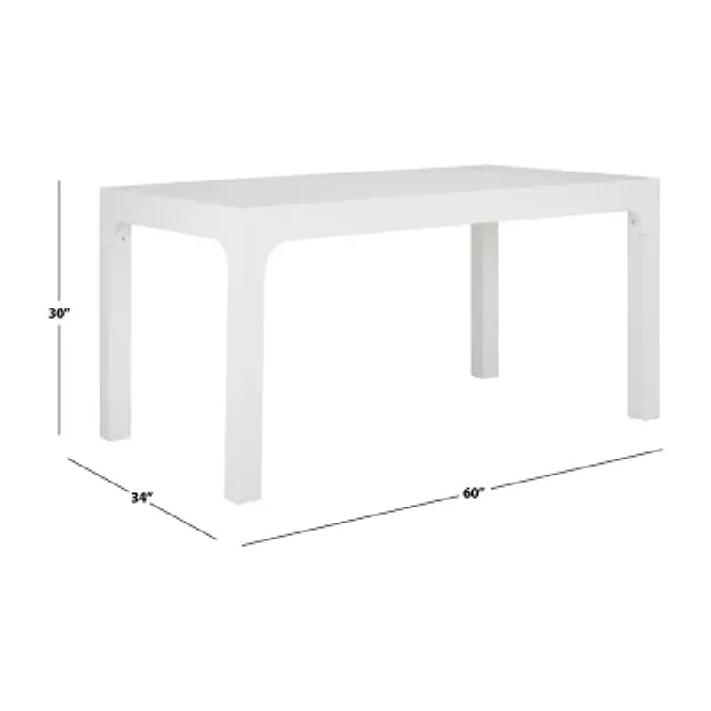 Safavieh Gael Rectangular Wood-Top Dining Table