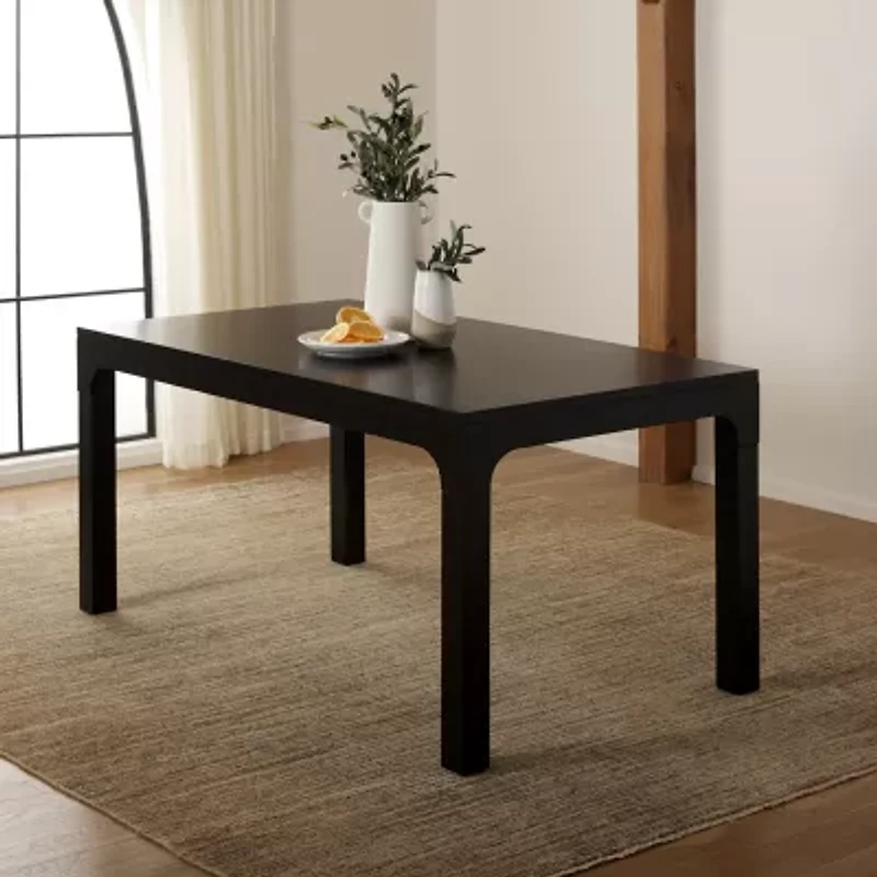 Gael Rectangular Wood-Top Dining Table
