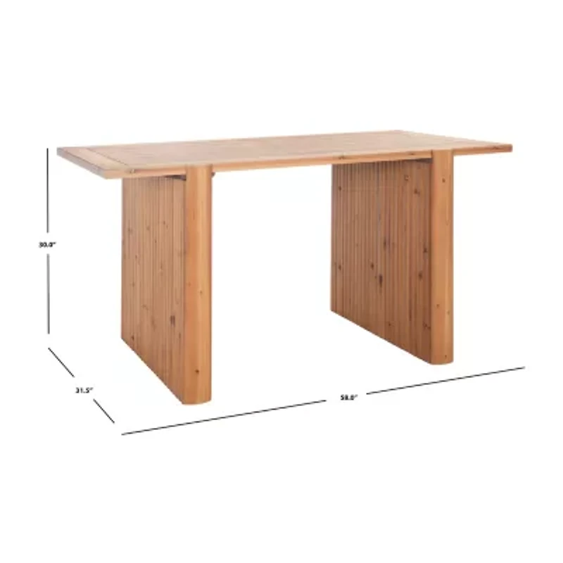 Safavieh Amell Rectangular Wood-Top Dining Table