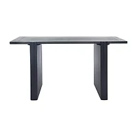 Amell Rectangular Wood-Top Dining Table