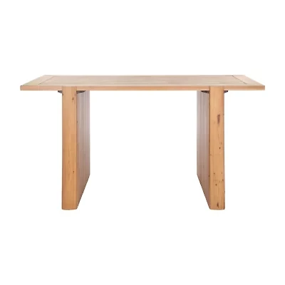Amell Rectangular Wood-Top Dining Table