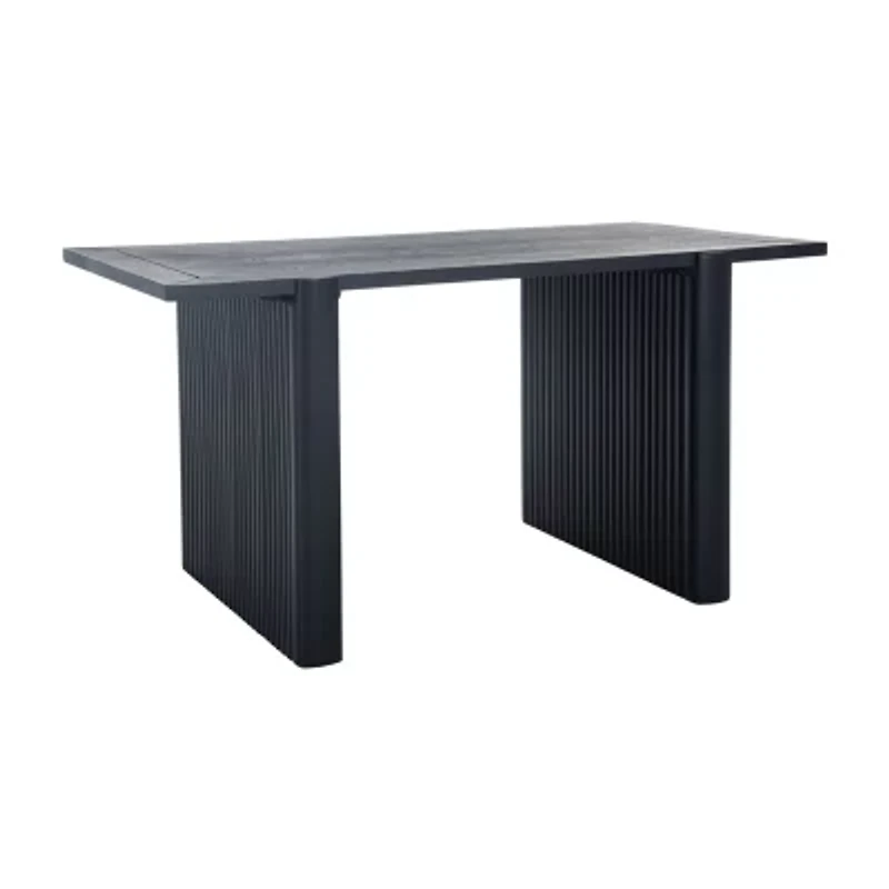Amell Rectangular Wood-Top Dining Table