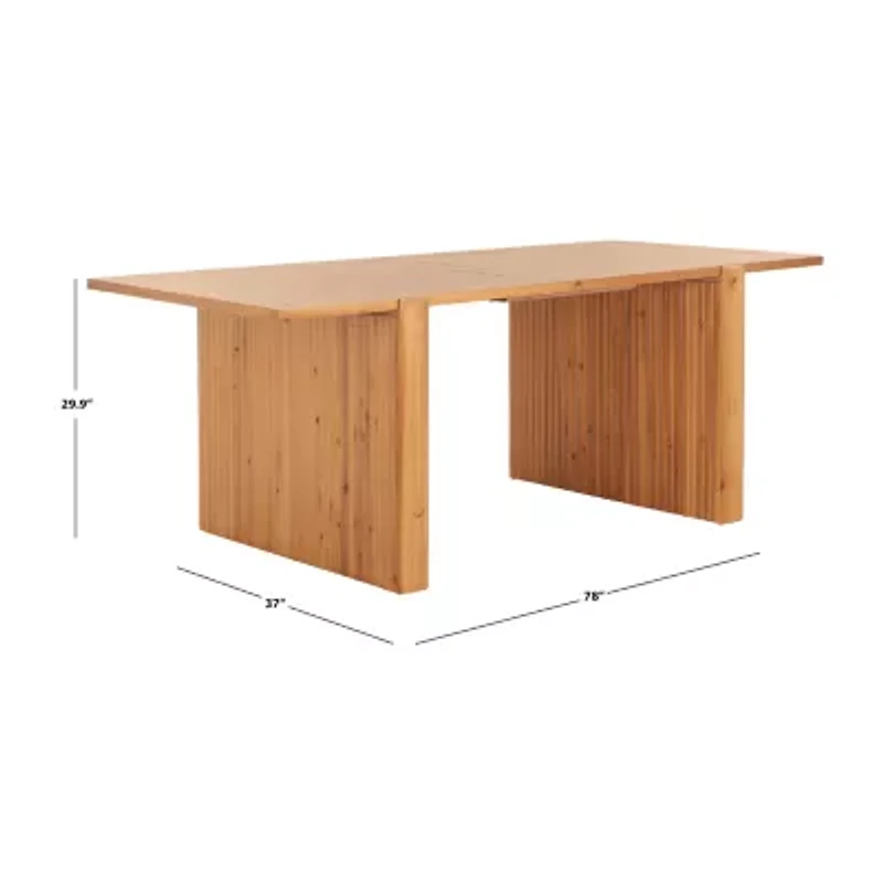 Buckley Rectangular Wood-Top Dining Table