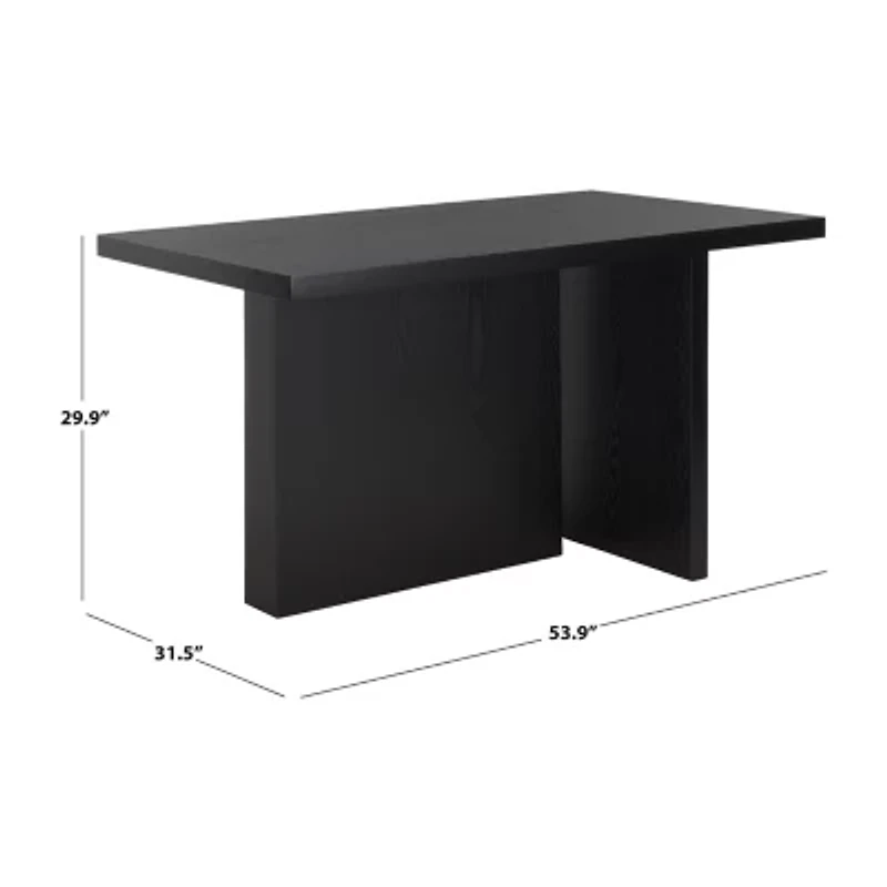 Assana Rectangular Wood-Top Dining Table