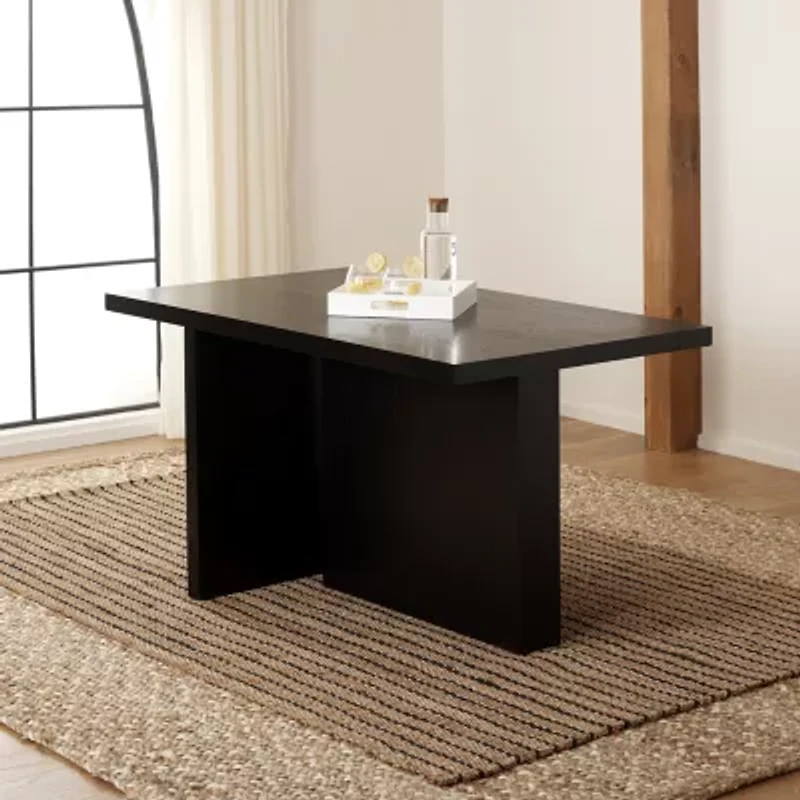 Assana Rectangular Wood-Top Dining Table