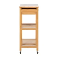 Safavieh Corteau Wood-Top Kitchen Cart