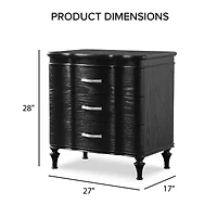 Melodi Parc 3-Drawer Nightstand