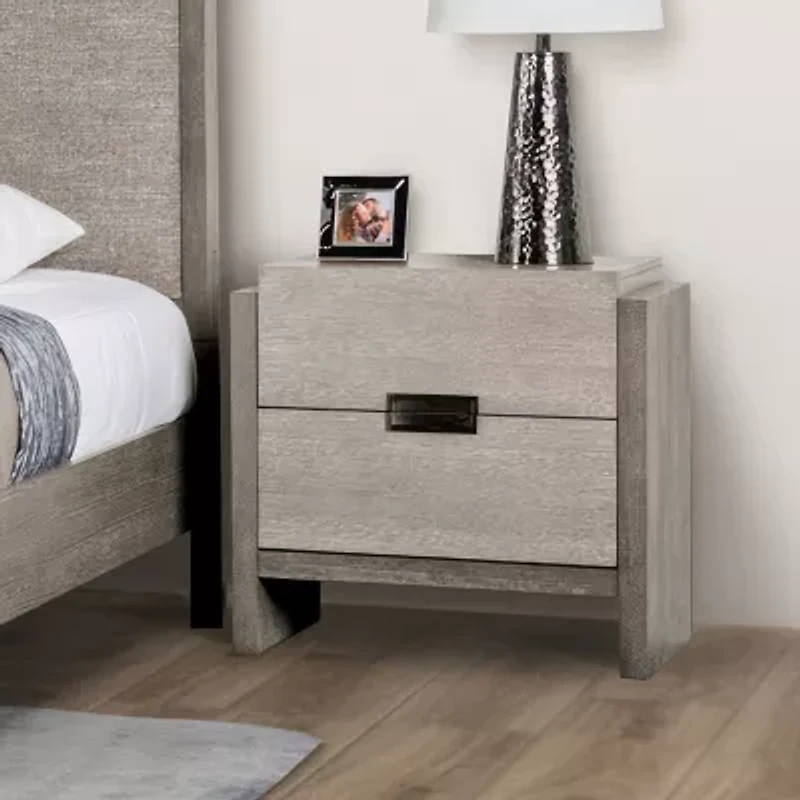 Gristalt 2-Drawer Nightstand