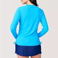 Free Country Womens Crew Neck Long Sleeve Active Quarter-Zip Pullover