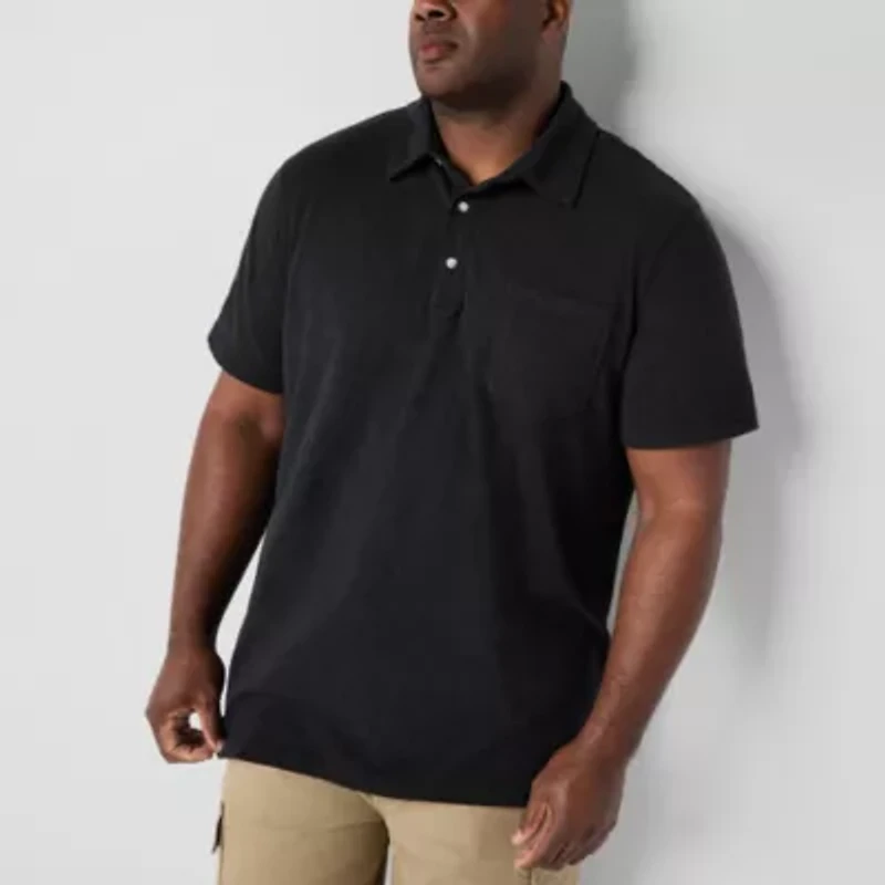 mutual weave Big and Tall Mens Regular Fit Short Sleeve Polo Shirt