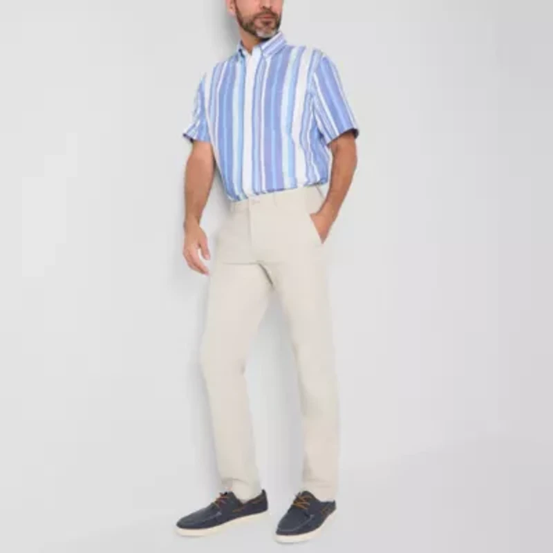 St. John's Bay Performance Mens Slim Fit Flat Front Pant