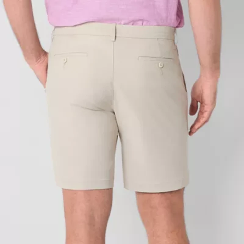 St. John's Bay Performance Mens 9" Mid Rise Moisture Wicking Chino Short