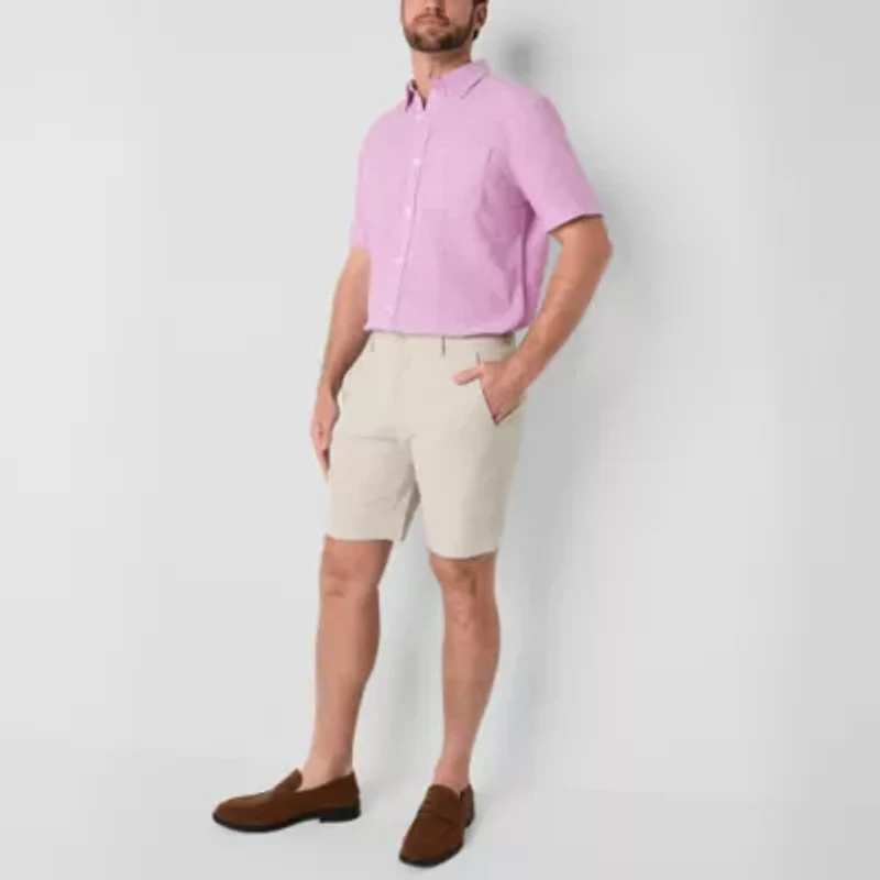 St. John's Bay Performance Mens 9" Mid Rise Moisture Wicking Chino Short