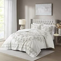 Madison Park Juliana 3 Piece Tufted Cotton Chenille Coverlet Set