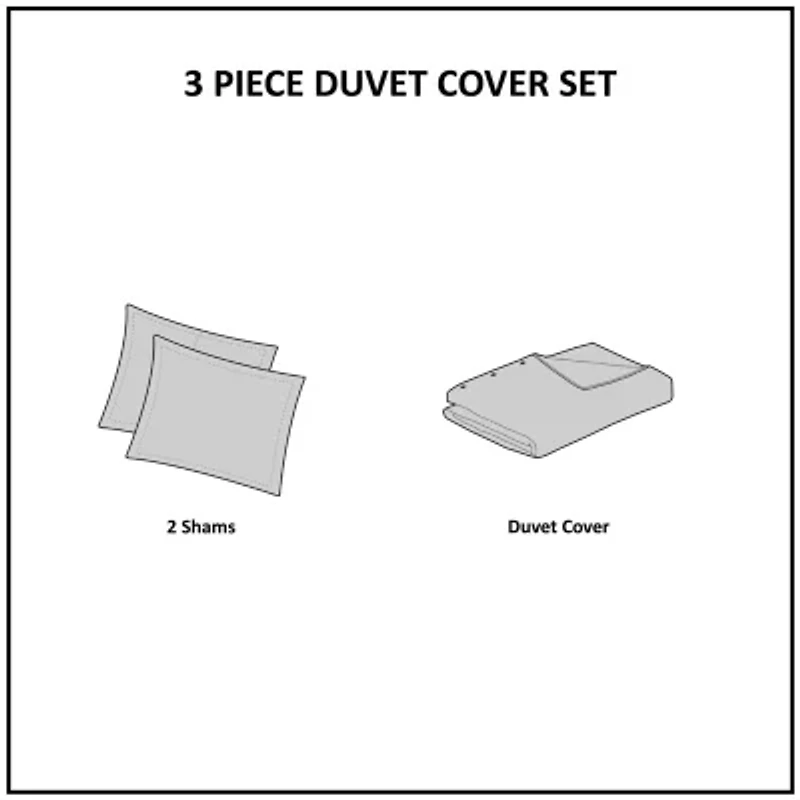 Madison Park Juliana 3-pc. Duvet Cover Set