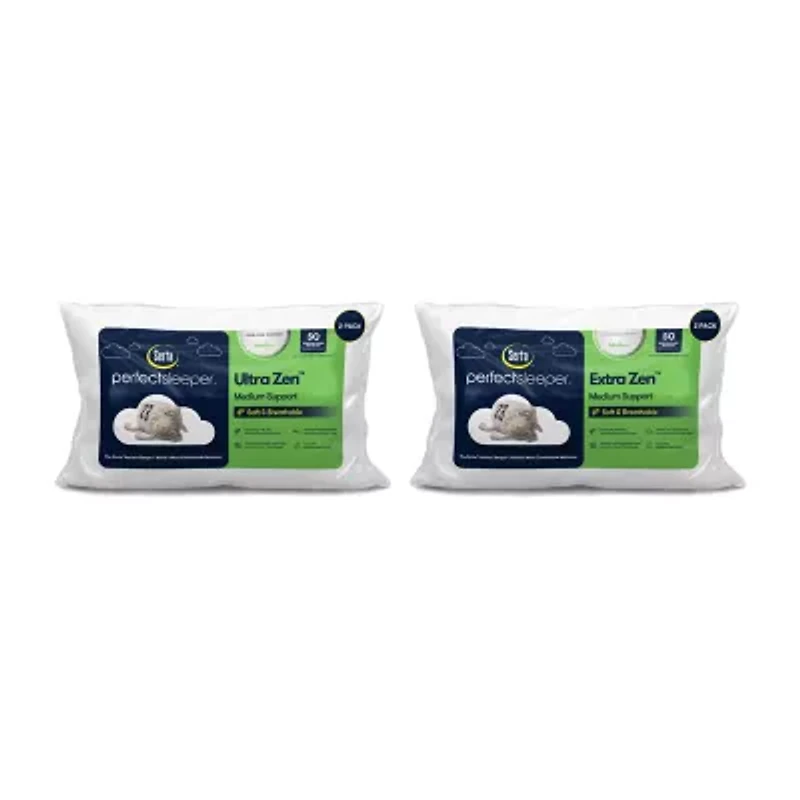 Serta® Extra Zen 2-Pack Medium Density Bed Pillow