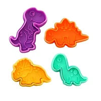 R&M International Llc Dino-Mite 8-pc. Cookie Cutter Stamper Bundle