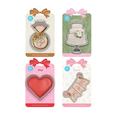 R&M International Llc Wedding 4-pc. Cookie Cutter Bundle