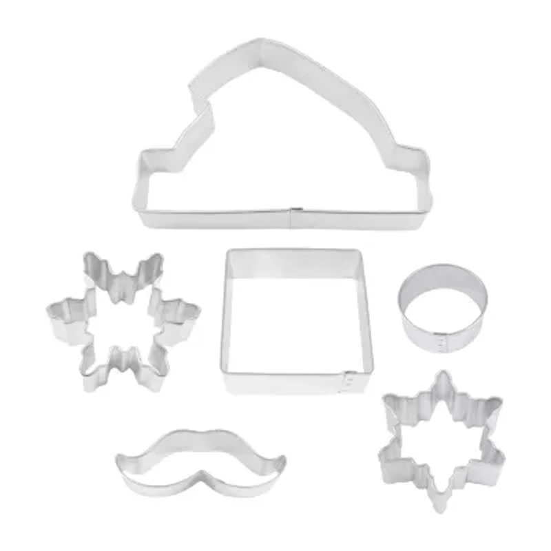 R&M International Llc Tree Farm Cookie Cutters and Build-A-Santa Cookie Cutter Bundle