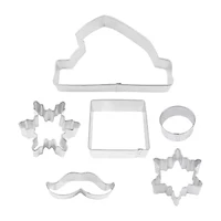 R&M International Llc Tree Farm Cookie Cutters and Build-A-Santa Cookie Cutter Bundle