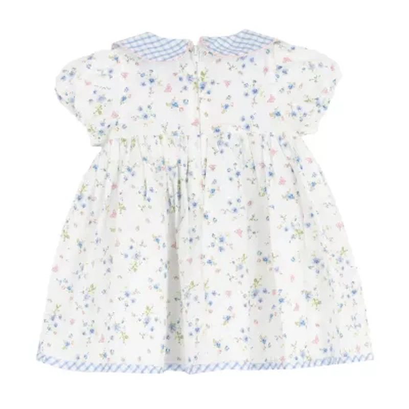 Rare Editions Baby Girls Short Sleeve Cap A-Line Dress