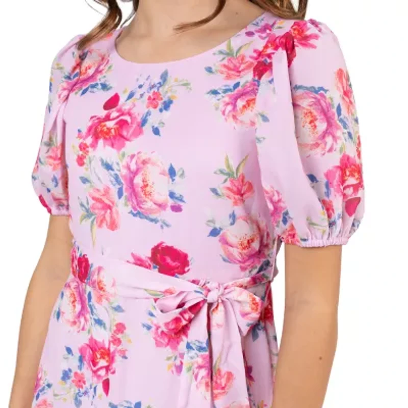 Rare Editions Big Kid Girls Short Sleeve A-Line Dress