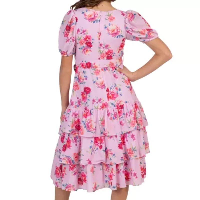 Rare Editions Big Kid Girls Short Sleeve A-Line Dress