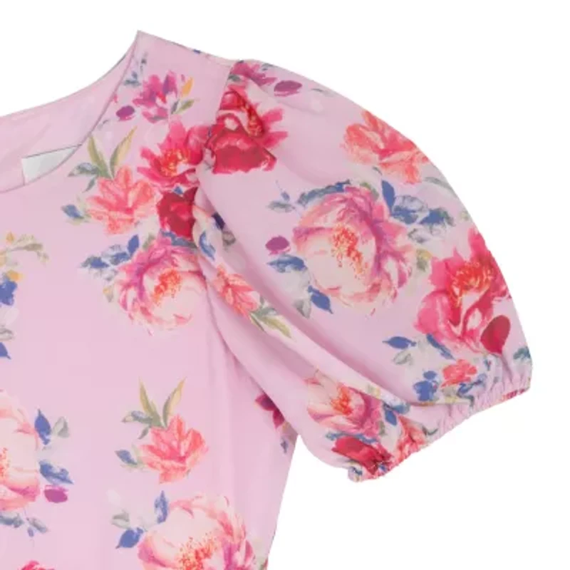 Rare Editions Big Kid Girls Short Sleeve A-Line Dress