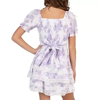 Rare Editions Big Kid Girls Short Sleeve A-Line Dress