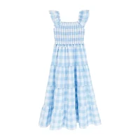 Rare Editions Big Kid Girls Sleeveless Gingham Maxi Dress