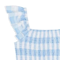 Rare Editions Big Kid Girls Sleeveless Gingham Maxi Dress