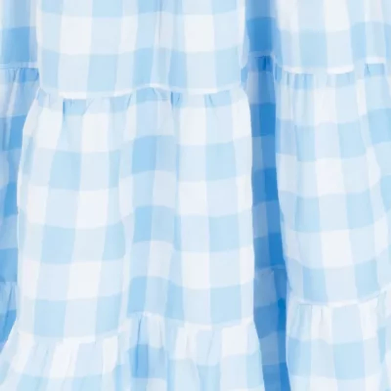 Rare Editions Big Kid Girls Sleeveless Gingham Maxi Dress