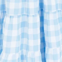 Rare Editions Big Kid Girls Sleeveless Gingham Maxi Dress