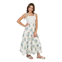 Rare Editions Big Kid Girls Sleeveless Floral Maxi Dress