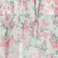 Rare Editions Big Kid Girls Sleeveless Flutter Floral Maxi Dress