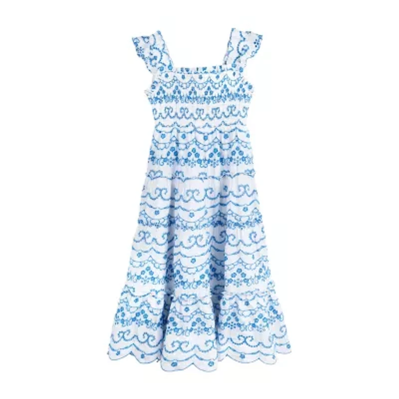 Rare Editions Big Kid Girls Sleeveless Maxi Dress