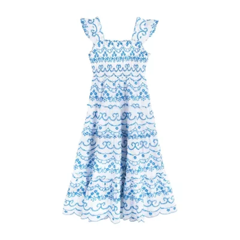 Rare Editions Big Kid Girls Sleeveless Maxi Dress