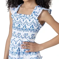 Rare Editions Big Kid Girls Sleeveless Maxi Dress