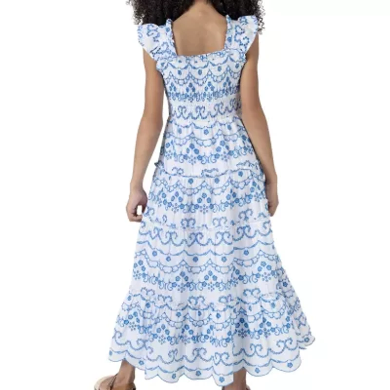 Rare Editions Big Kid Girls Sleeveless Maxi Dress